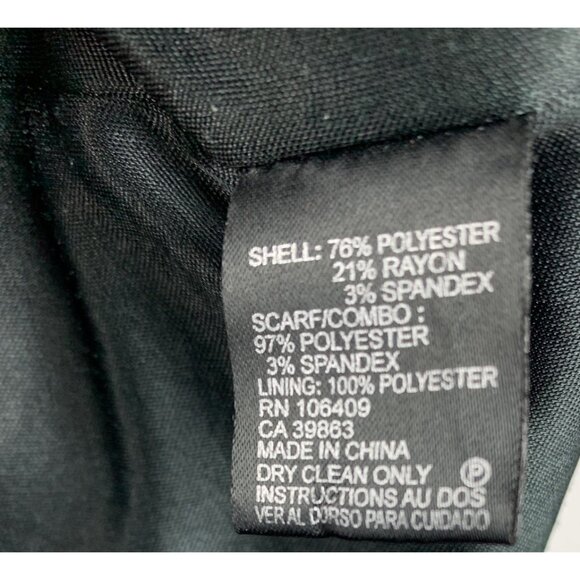 Tahari Arthur S Lavine Sheath Dress With Scarf Size 6 - Picture 8 of 8